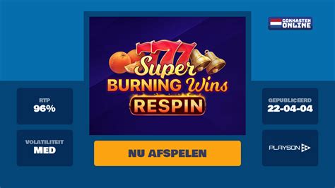 Super Burning Wins Respin Sportingbet